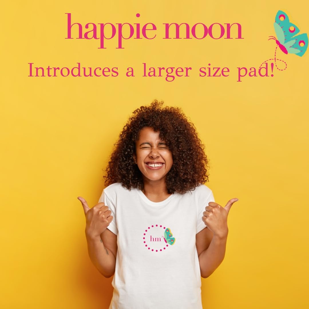 happie moon Tween and Teen Pads | Small Organic Cotton Cover Period Pads | Ultra Thin Cotton Pads Happie MoonBuy Supplements Australia
