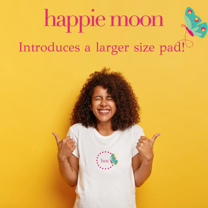 happie moon Tween and Teen Pads | Small Organic Cotton Cover Period Pads | Ultra Thin Cotton Pads Happie MoonBuy Supplements Australia