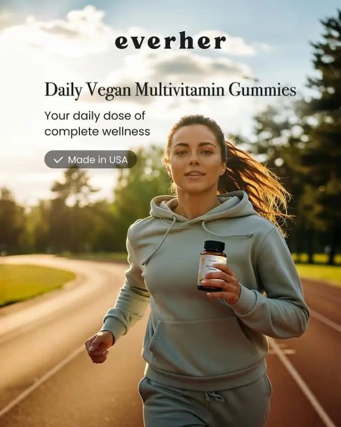 Everher Multivitamin Gummies | Essential Vitamins, Minerals & Herbs | Immune Support, Energy & Focus | with DHA Algae Oil & Probiotics | EverherBuy Supplements Australia