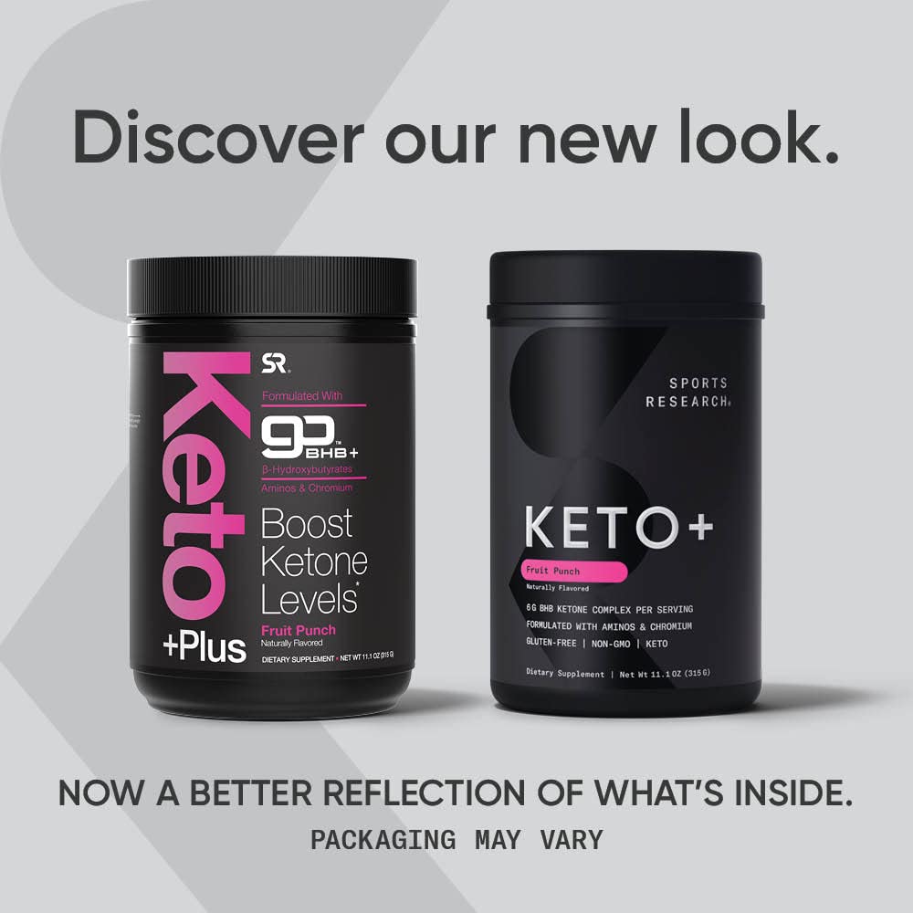 Sports Research Keto Plus Exogenous Ketones with goBHB - 30 Servings | Keto Electrolyte Sports ResearchBuy Supplements Australia