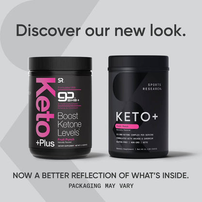 Sports Research Keto Plus Exogenous Ketones with goBHB - 30 Servings | Keto Electrolyte Sports ResearchBuy Supplements Australia