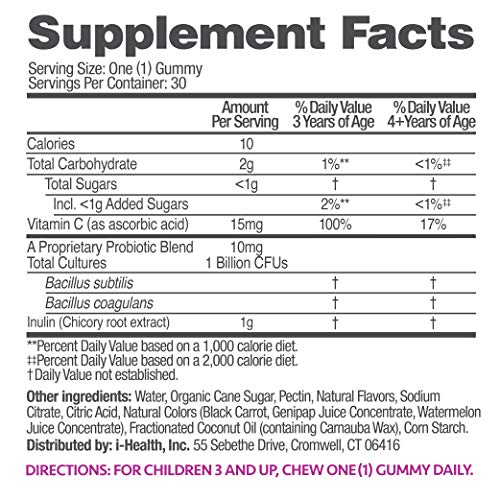 up4 Kids Probiotic Gummies, Digestive and Immune Support with Prebiotics and Vitamin C up4Buy Supplements Australia