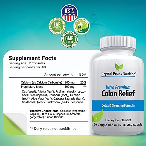 CRYSTAL PEAKS NUTRITION Natural Colon Cleanser Capsules for Constipation Relief CRYSTAL PEAKS NUTRITIONBuy Supplements Australia