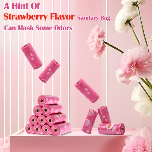 150Pcs Sanitary Napkin Disposal Bags, Luxiv Pink Disposable Sanitary Bag Personal Care Disposal Bags LuxivBuy Supplements Australia