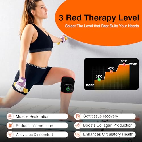 Cordless Red Light Therapy for Knee, Infrared Light Therapy Devices for Knee Pain Relief, Meniscus Injury agiogioBuy Supplements Australia