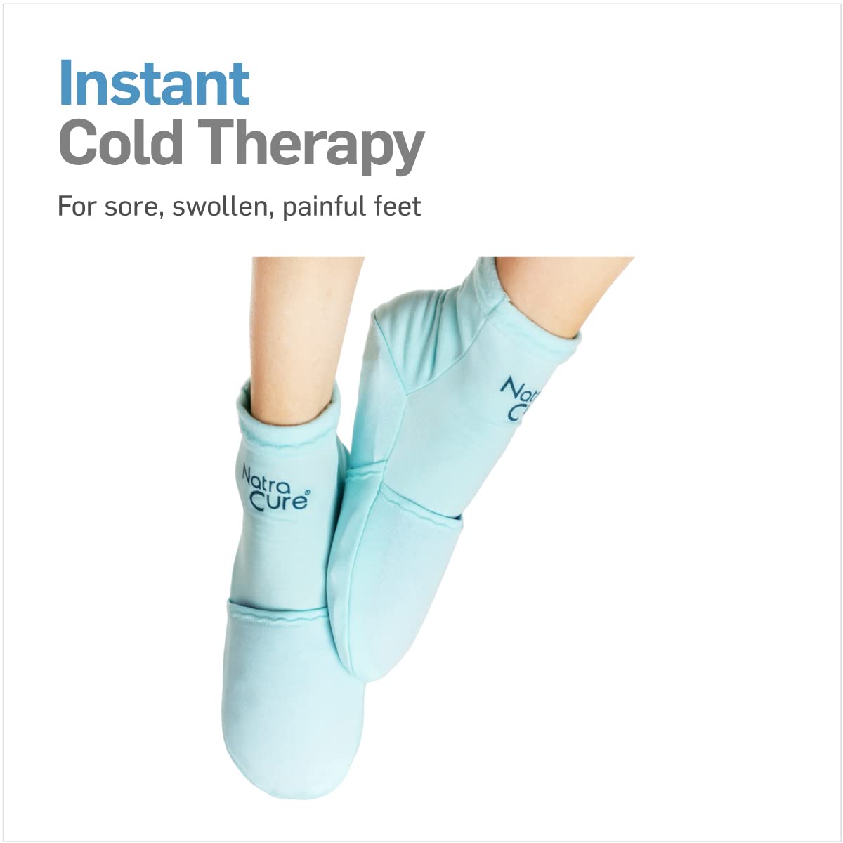 NatraCure Cold Therapy Socks - Reusable Gel Ice Frozen Slippers for Feet NatraCureBuy Supplements Australia
