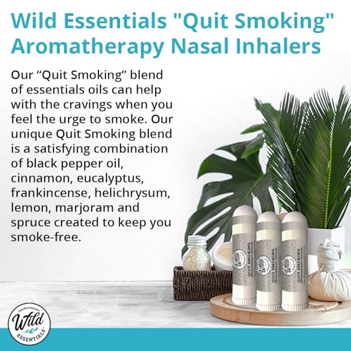 Wild Essentials 3 Pack of Quit Smoking Aromatherapy Nasal Inhalers Made mEssentialsBuy Supplements Australia