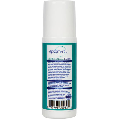 Epsom-It Soothing Nerve Lotion - Roll On Epsom Salt Magnesium Lotion, Topical Magnesium Cream with Capsaicin & Arnica for Tired Muscles and Sleep, 3oz EPSOM-ITBuy Supplements Australia