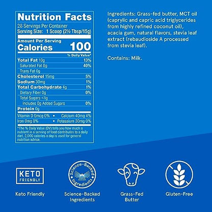 Bulletproof French Vanilla Creamer, 14.8 Ounces, Keto Coffee Creamer with MCT Oil BulletproofBuy Supplements Australia