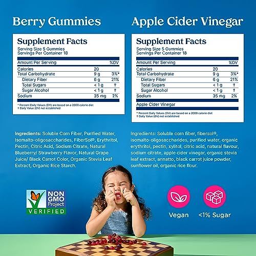 Poop Like a Champion Super Fiber Gummies 6g Fiber - Apple Cider Vinegar & Berries 2 Flavors Poop Like a ChampionBuy Supplements Australia