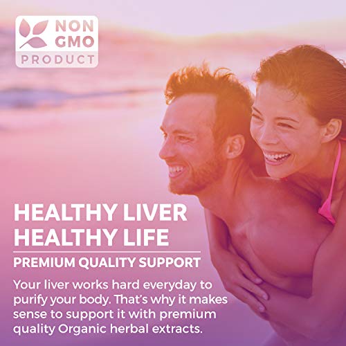 Organic Liver Cleanse Detox & Repair (Vegan, Non-GMO) Milk Thistle Extract (80% Silymarin) PURE COBuy Supplements Australia