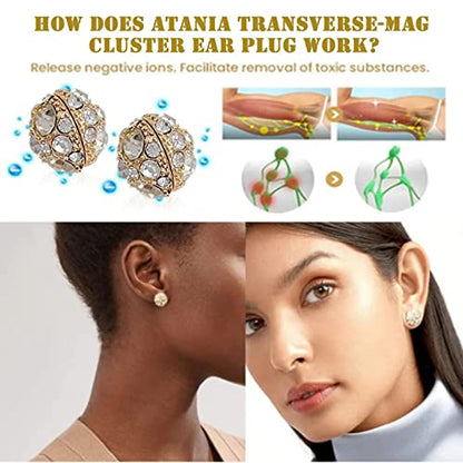 Dorina Ear Acupressure Magnetherapy Detoxi Earrings Set,Magnetic Lymphatic Cubic Zirconia AtiptuBuy Supplements Australia