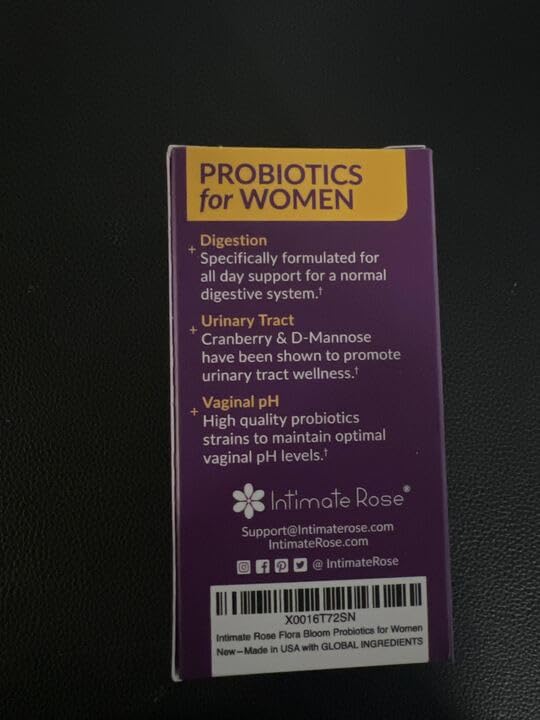 Intimate Rose Combo Pack! Flora Bloom Probiotics for Women (One Bottle) and Boric Balance Boric Acid Intimate RoseBuy Supplements Australia