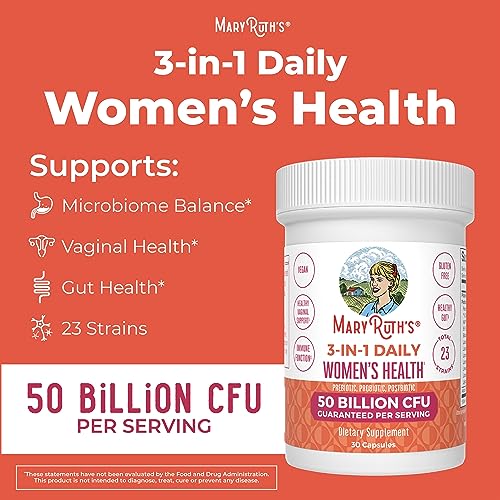 MaryRuth's 3-in-1 Daily Health Probiotics for Women | Clinically Tested | Hormone Support MaryRuth OrganicsBuy Supplements Australia