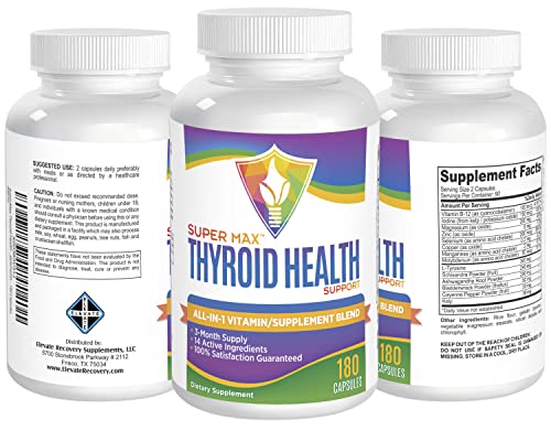 3-Month Thyroid Support Supplement (All-in-1 Formula) with 14 Active Ingredients Elevate Recovery SupplementsBuy Supplements Australia