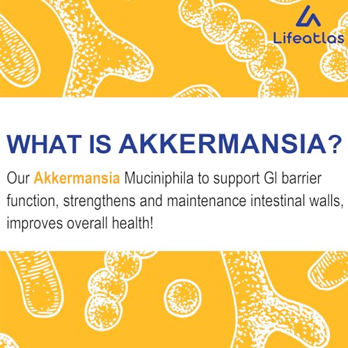 300 Billion AFU Akkermansia Muciniphila - Live Akkermansia Probiotics for Women & Men LifeatlasBuy Supplements Australia