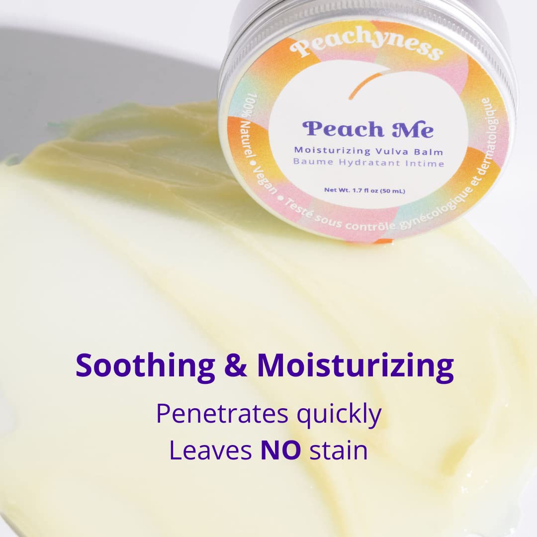 Peach Me Organic Vulva Balm by Peachyness - Hormone-Free Vaginal Moisturizer for Sensitive Skin Peachynes sBuy Supplements Australia
