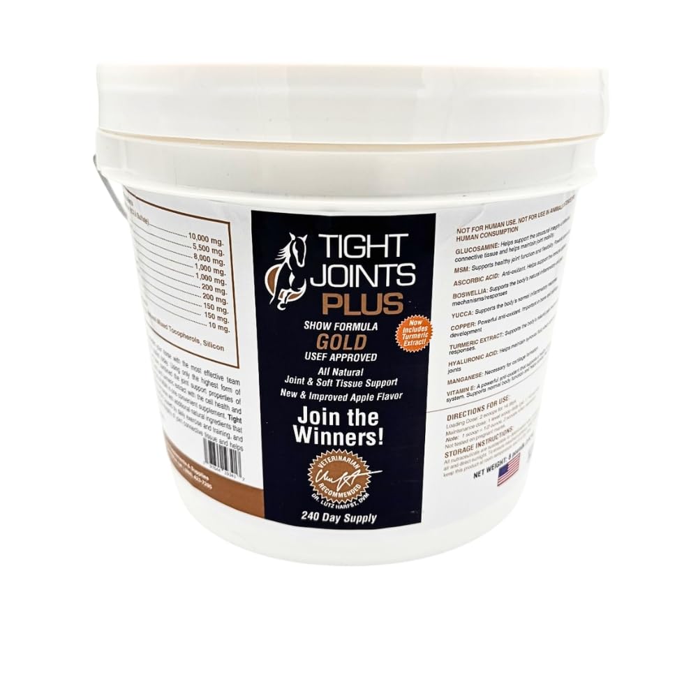TIGHT JOINTS PLUS - Show Formula Gold USEF Approved- All Natural Joint and Soft Tissue Support - 240 Day Supply 8Lbs TIGHT JOINTS PLUSBuy Supplements Australia