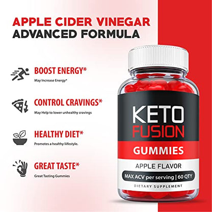 Keto Fusion Gummies - Official Formula, Vegan - Keto Fusion ACV Gummies Advanced HealthlyBuy Supplements Australia