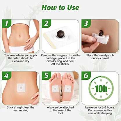 Mugwort Belly Patch for Men and Women with Natural Plant Extracts -60Pcs Body Sculpting SHENFYBuy Supplements Australia