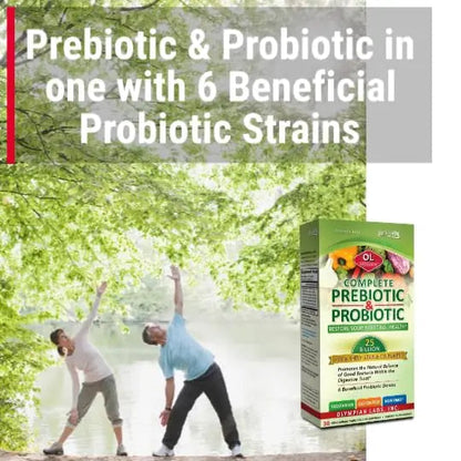 Olympian Labs Complete Prebiotic and Probiotic Supplement - 25 Billion Live Shelf Stable Cultures - 30 Vegetarian Capsules Olympian LabsBuy Supplements Australia