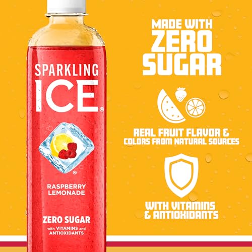 Sparkling Ice, Raspberry Lemonade Sparkling Water, Zero Sugar Flavored Water Sparkling IceBuy Supplements Australia
