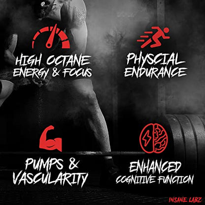 Insane Labz Psychotic, High Stimulant Pre Workout Powder, Extreme Lasting Energy Insane LabzBuy Supplements Australia