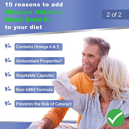Black Seed Oil Capsules 1000mg - Premium Black Cumin Seed Oil Capsules - Black Seed Blossom NatureBuy Supplements Australia