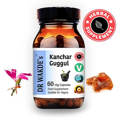 DR WAKDE's Kanchnar Guggul (60 Veg Caps, Ayurvedic Supplement, Vegan, Herbal, Natural, Made in the UK) DR WAKDE'sBuy Supplements Australia