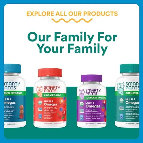 SmartyPants Zero Sugar Prenatal Multivitamin Gummies: Choline, Methylfolate, Omega 3 (ALA), Vitamin D3, C, Vitamin B12, B6, A, K, Zinc, Biotin SmartyPants