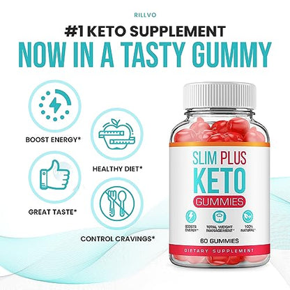 (5 Pack) Slim Plus Keto ACV Gummies - Official - Keto Slim Plus ACV Advanced Weight Loss RillvoBuy Supplements Australia