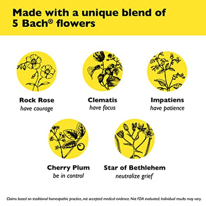 Bach RESCUE PEARLS, Natural Orange Vanilla Flavor, Natural Stress Relief, Homeopathic Flower Essence RESCUEBuy Supplements Australia