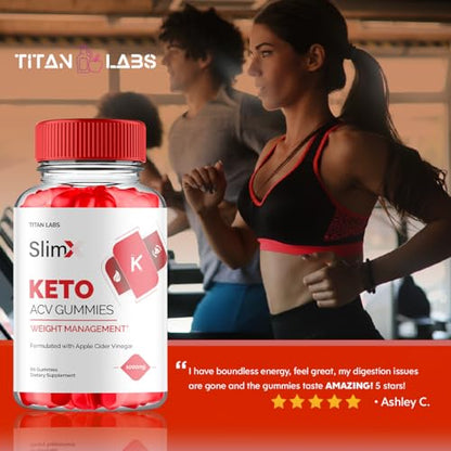 (3 Pack) SlimX Keto ACV Gummies, SlimX Keto ACV Advanced Weight Loss 1000MG Apple Titan LabsBuy Supplements Australia