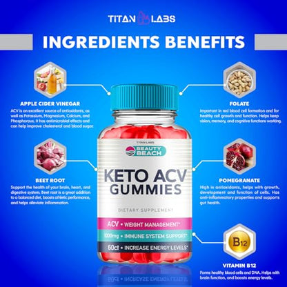 (5 Pack) Beauty Beach Keto ACV Gummies, Beauty Beach Keto ACV Gummies Advanced Titan LabsBuy Supplements Australia