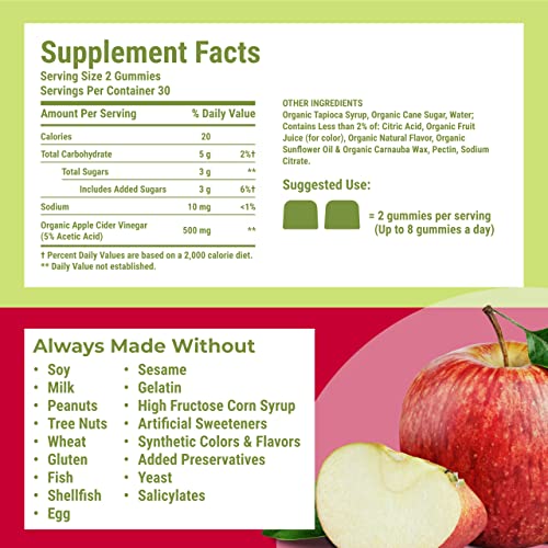 Hyland's Naturals Organic Apple Cider Vinegar Blast Gummies, Digestive Health Suppor Hyland'sBuy Supplements Australia