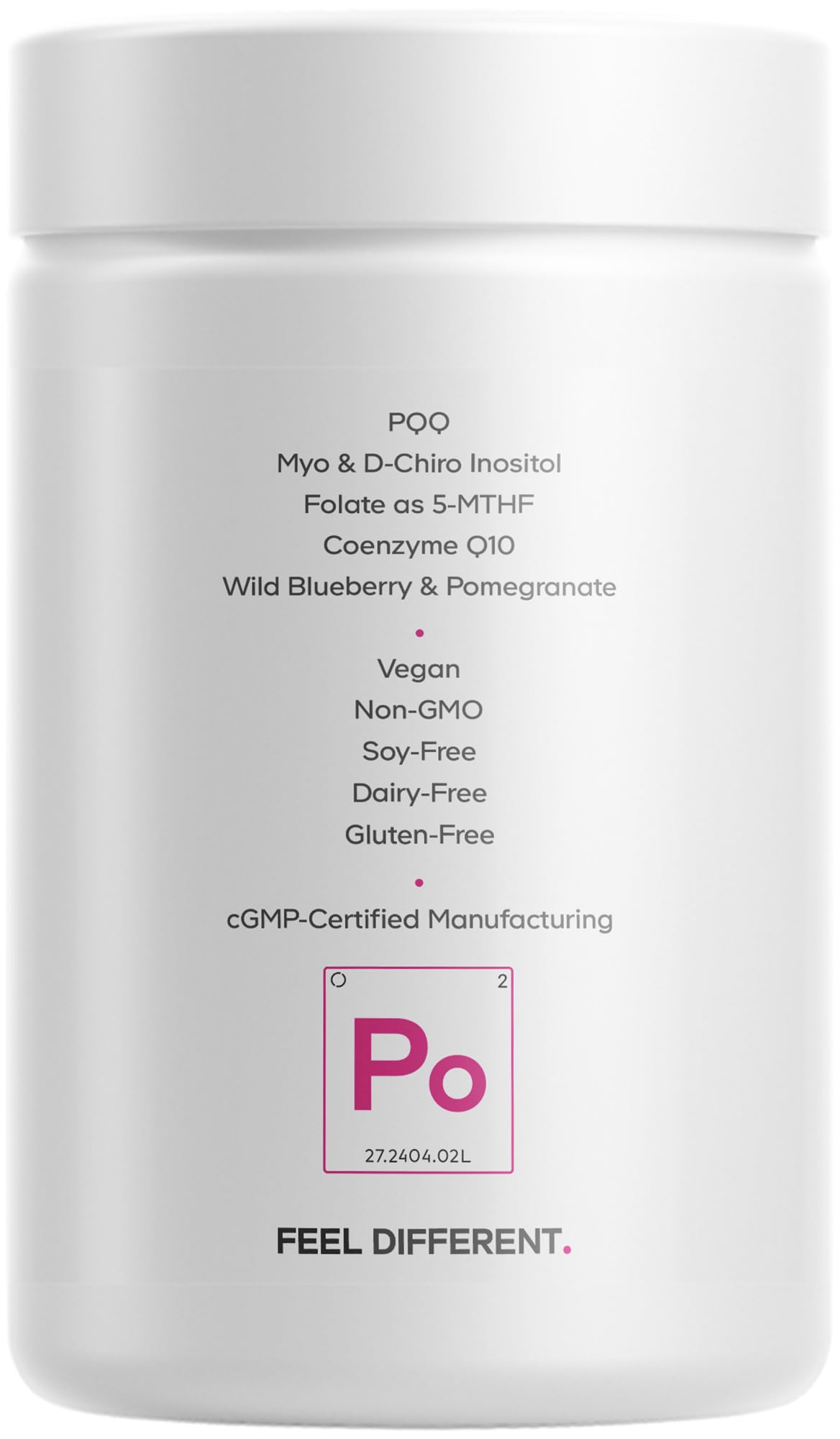 Codeage PQQ Ovarian Harmony+ Supplement - PQQ (Pyrroloquinoline Quinone), Myo-Inositol & D-Chiro-Inositol 40:1 Blend, Folate 5-MTHF, CoQ10, Wild Blueberry - Liposomal Delivery - Non-GMO - 120 Capsules CodeageBuy Supplements Australia