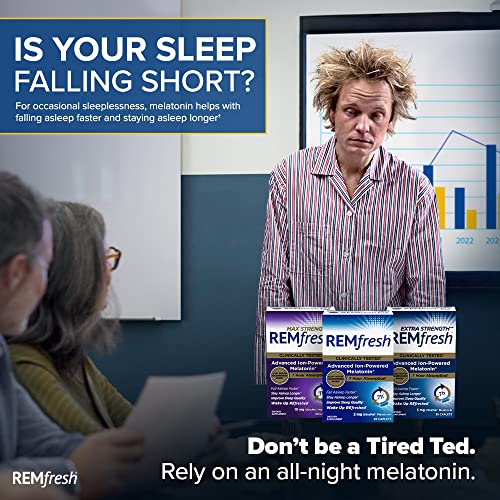 REMfresh 2mg Advanced Melatonin Sleep Aid Supplement (36 Caplets) REMfreshBuy Supplements Australia