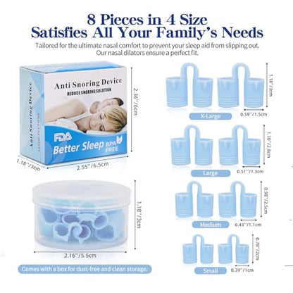 Anti Snoring Devices: Nose Dilator-Expert-Recommended 8-Piece Set MiniguysaBuy Supplements Australia