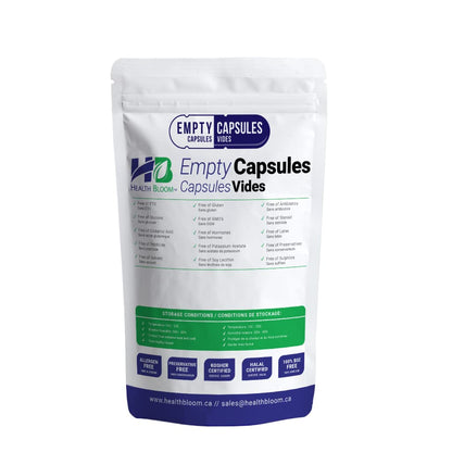 Health Bloom Inc. Empty Vegetable Capsules Size 0 Natural, 1000 Count Health Bloom Inc.Buy Supplements Australia