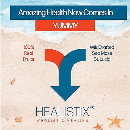 Healistix Grape Irish Sea Moss Gel- St Lucia Wildcrafted Seamoss Gel, Packed HX HEALISTIXBuy Supplements Australia