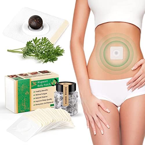 Mugwort Belly Patch for Men and Women with Natural Plant Extracts -60Pcs Body Sculpting