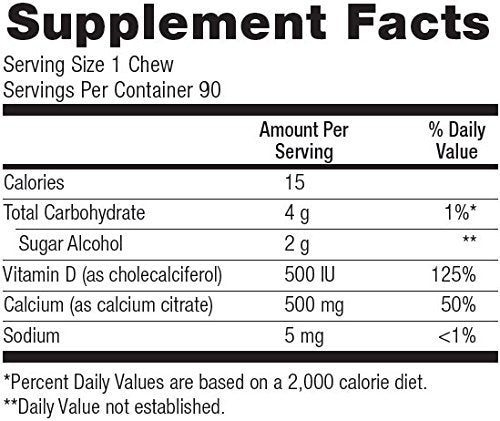 Bariatric Advantage Calcium Citrate Chewy Bites 500mg with Vitamin D3 for Bariatric Surgery Bariatric AdvantageBuy Supplements Australia