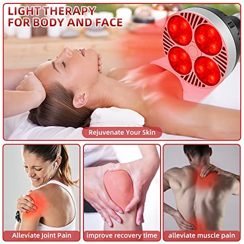 Red Light Therapy Lamp 24 LED Used for Red Light for Body and Face 660nm Red and 850nm Msupps.comBuy Supplements Australia