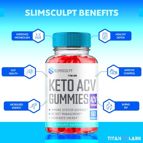 (2 Pack) Slimsculpt Keto ACV Gummies, Slim Sculpt Keto ACV Gummies Advanced Weight Loss 1000MG Titan LabsBuy Supplements Australia