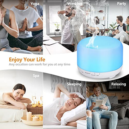 Hianjoo 450ml Essential Oil Diffuser, Electric Aroma Ultrasonic Aromatherapy Fragrant Oil HianjooBuy Supplements Australia