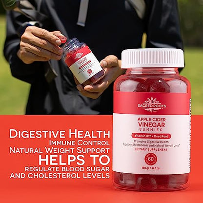 Sacred Roots Sugar-Free, Apple Cider Vinegar Gummies, 60 Gummies – Supports Healthy Sacred RootsBuy Supplements Australia
