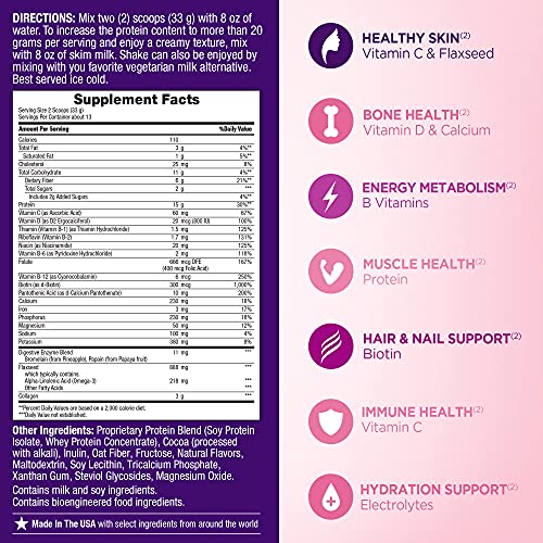 Nature's Bounty Complete Protein & Vitamin Shake Mix with Collagen & Fiber, Contains Vitamin C Nature's BountyBuy Supplements Australia