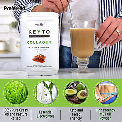 Keto Collagen Protein Powder with MCT Oil – Keto and Paleo Friendly Pure Grass Fed Preferred ElementsBuy Supplements Australia